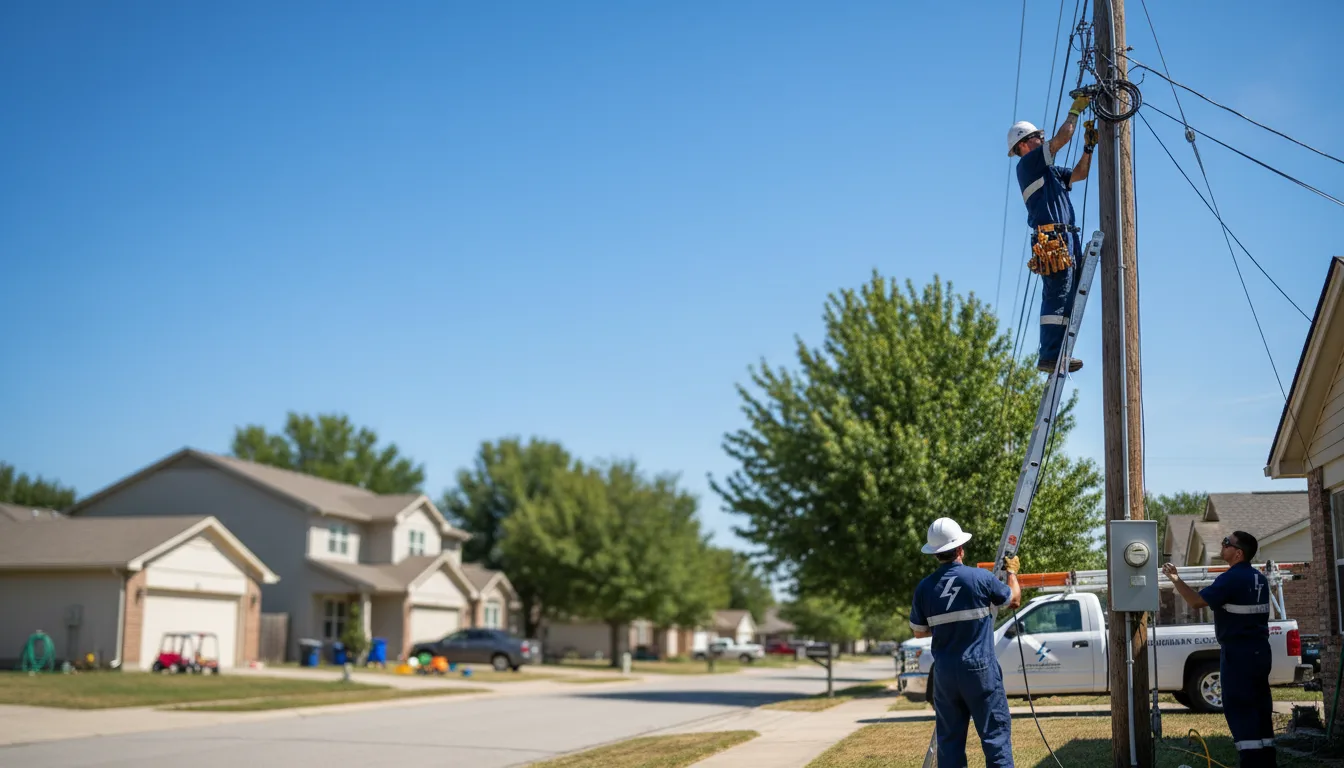 Residential electrician providing installation services in Center Point, WV